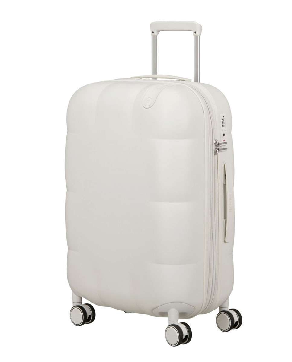 Imagem 0 de Mala de Viagem Média Dreami 67cm Expansível 4 Rodas Branco Nuvem 69L