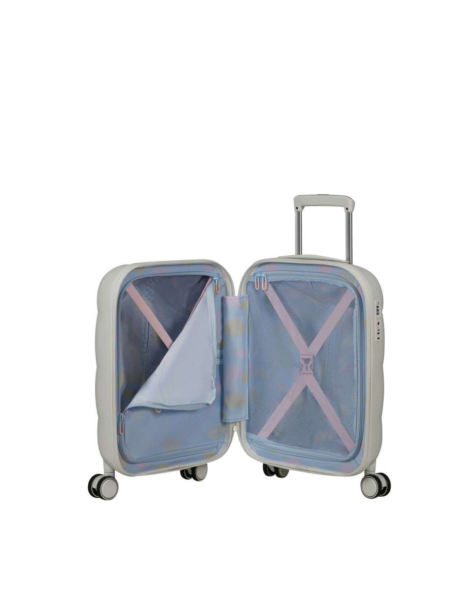 Mala de Cabine Dreami 55cm 4 Rodas Branco Nuvem 37L Branco-2