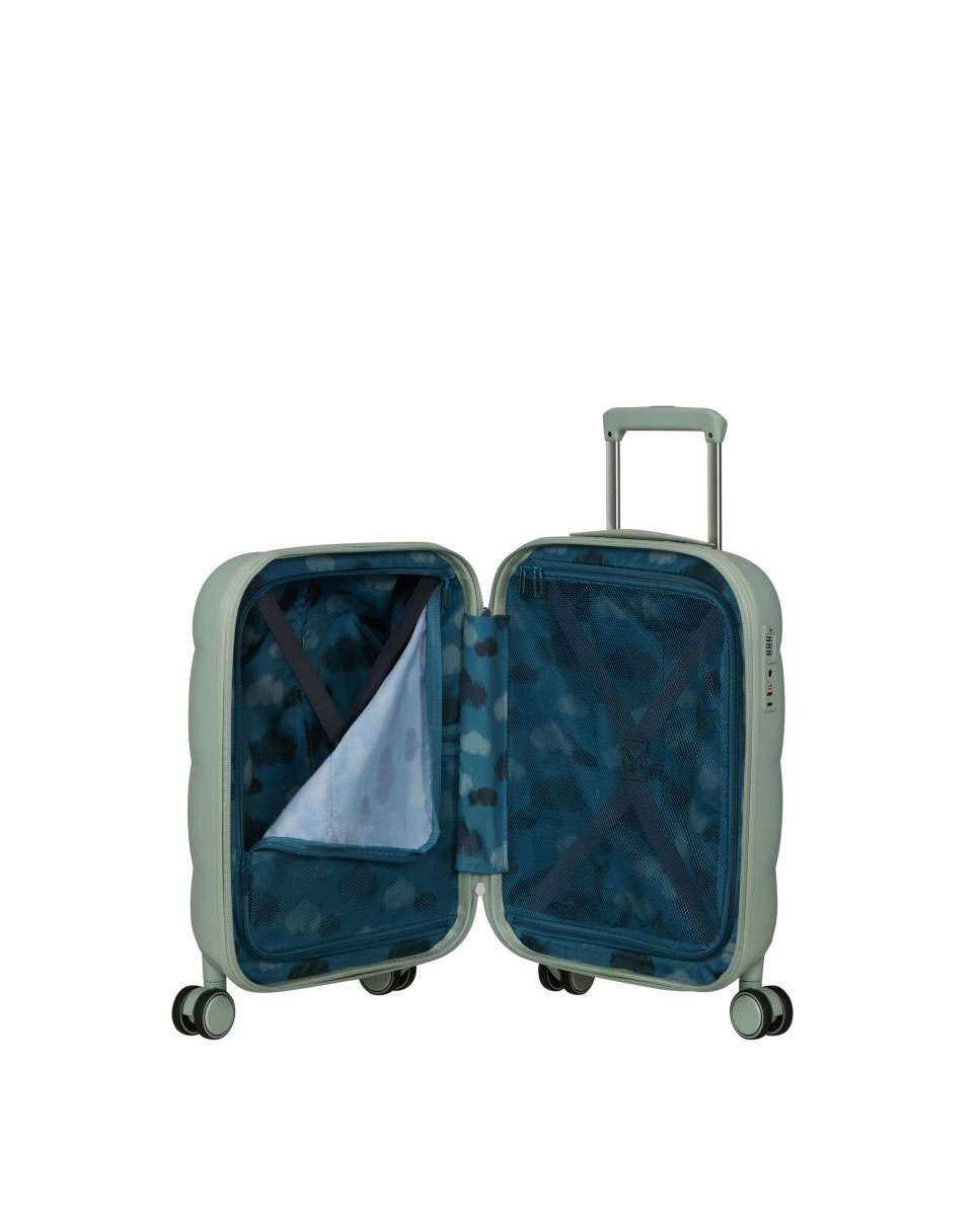 Mala de Cabine Dreami 55cm 4 Rodas Verde Sálvia 37L Verde-2