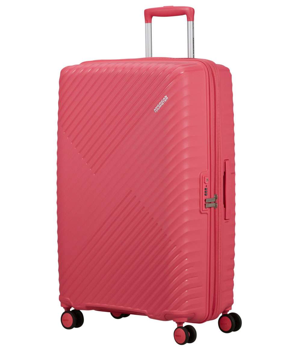 Mala de Viagem Grande Diablast 78cm 4 Rodas Expansível Rosa 98L Rosa-1