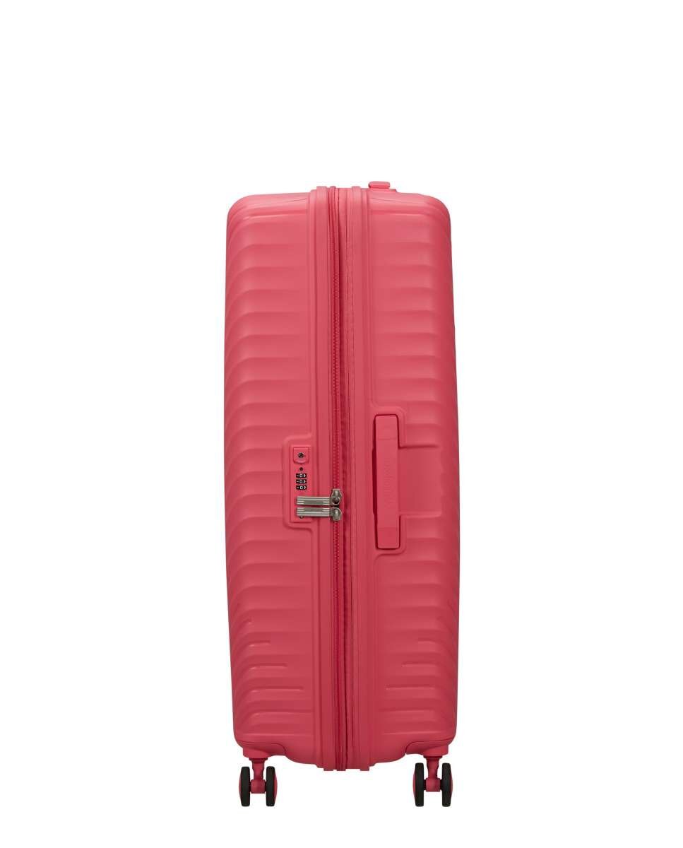 Mala de Viagem Grande Diablast 78cm 4 Rodas Expansível Rosa 98L Rosa-3