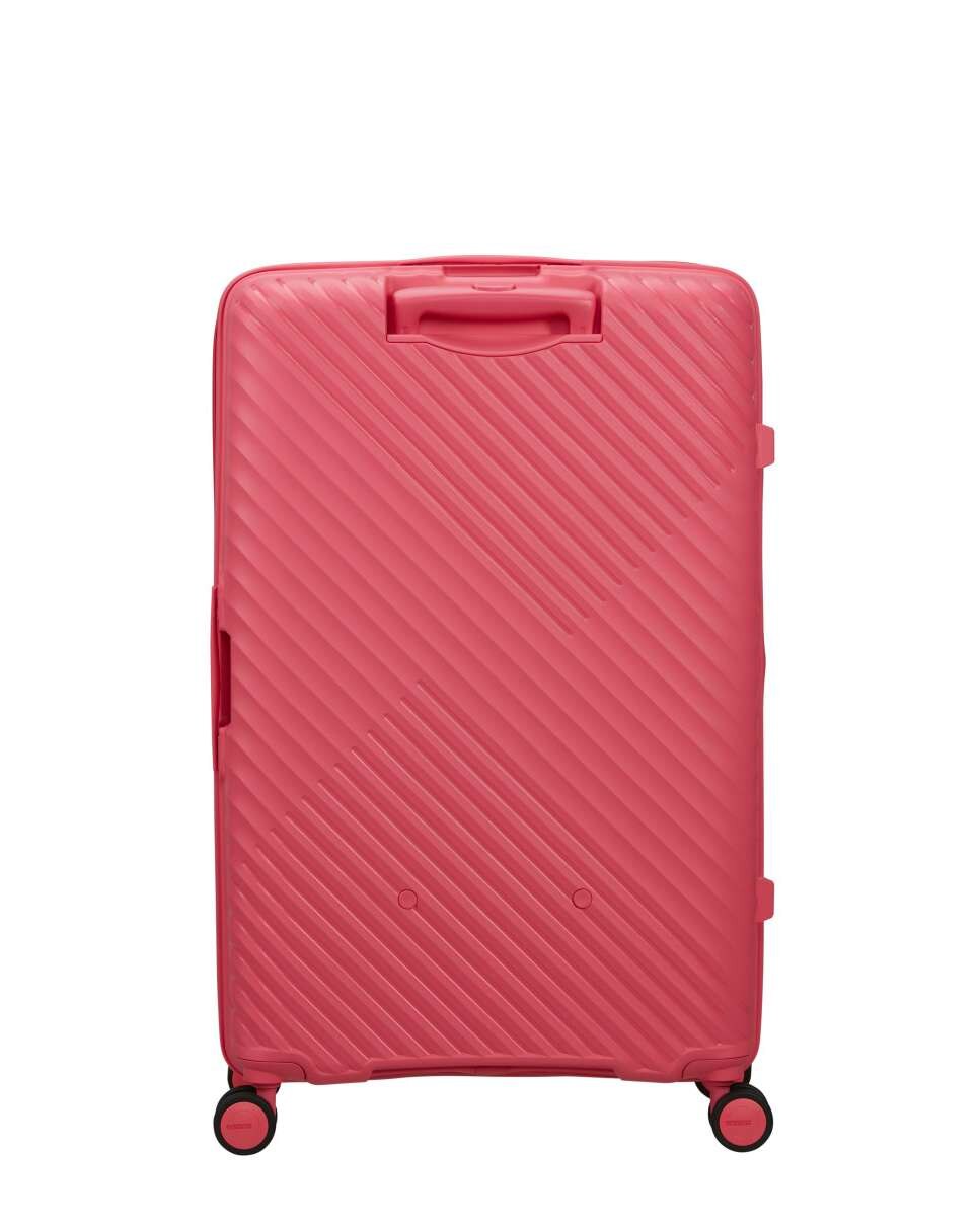 Mala de Viagem Grande Diablast 78cm 4 Rodas Expansível Rosa 98L Rosa-4