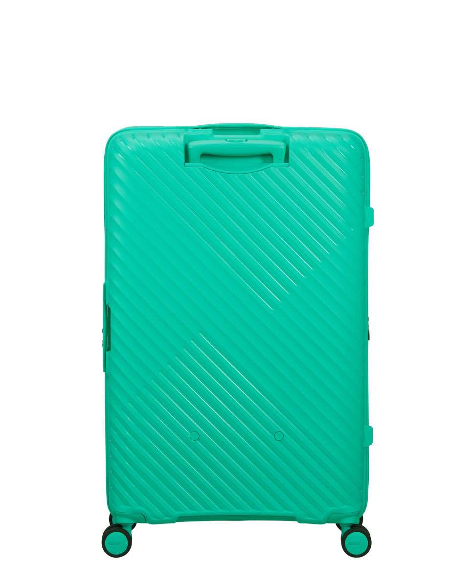 Mala de Viagem Grande Diablast 78cm 4 Rodas Expansível Aqua Cyber 98L Verde Água-4
