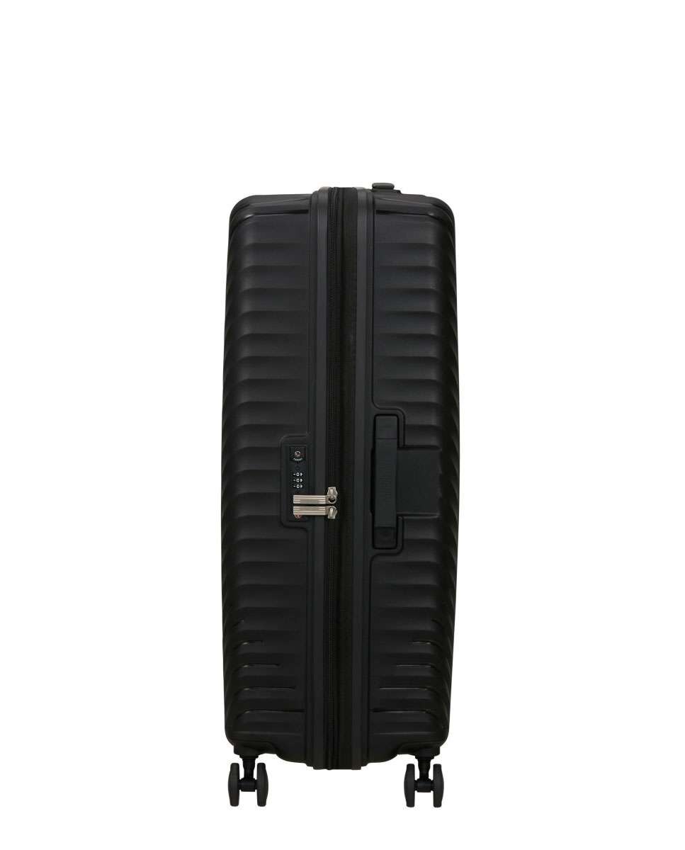 Mala de Viagem Grande Diablast 78cm 4 Rodas Expansível Preto 98L Preto-3