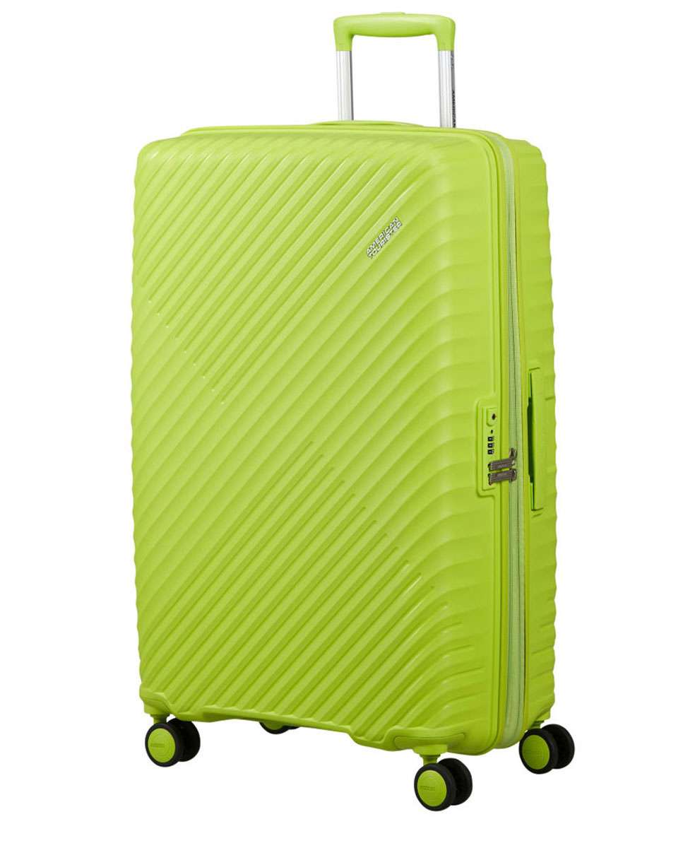Mala de Viagem Grande Diablast 78cm 4 Rodas Expansível Verde Lima 98L Verde Lima-1