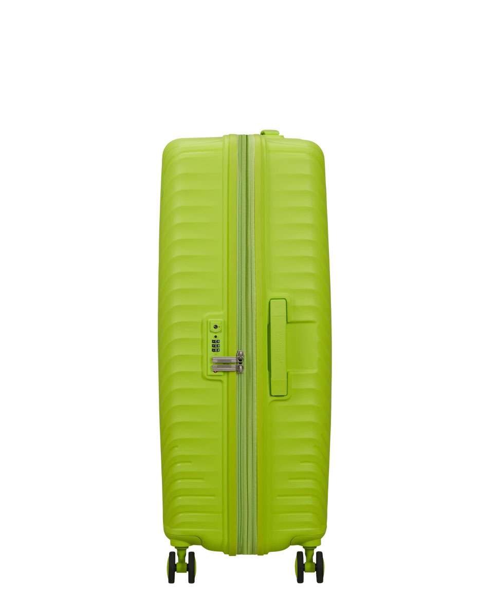 Mala de Viagem Grande Diablast 78cm 4 Rodas Expansível Verde Lima 98L Verde Lima-3