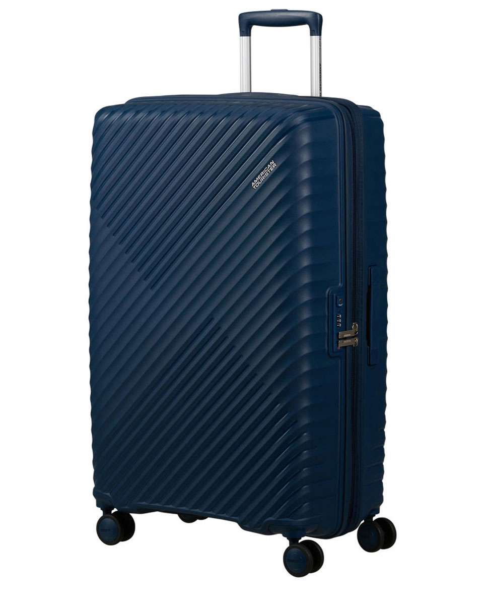 Mala de Viagem Grande Diablast 78cm 4 Rodas Expansível Azul 98L Azul-1