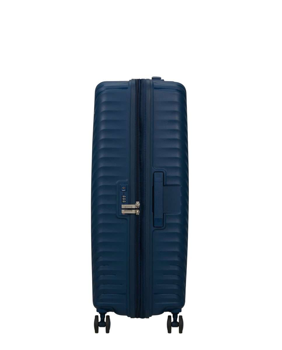 Mala de Viagem Grande Diablast 78cm 4 Rodas Expansível Azul 98L Azul-3