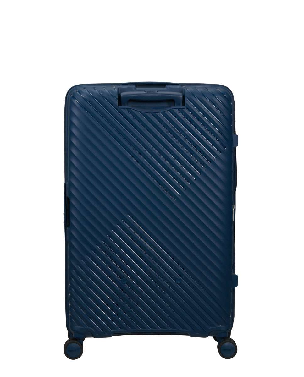Mala de Viagem Grande Diablast 78cm 4 Rodas Expansível Azul 98L Azul-4