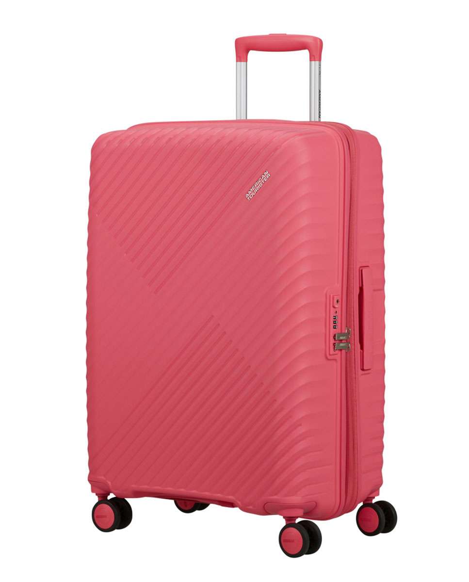 Mala de Viagem Média Diablast 68cm 4 Rodas Expansível Rosa 81L Rosa-1