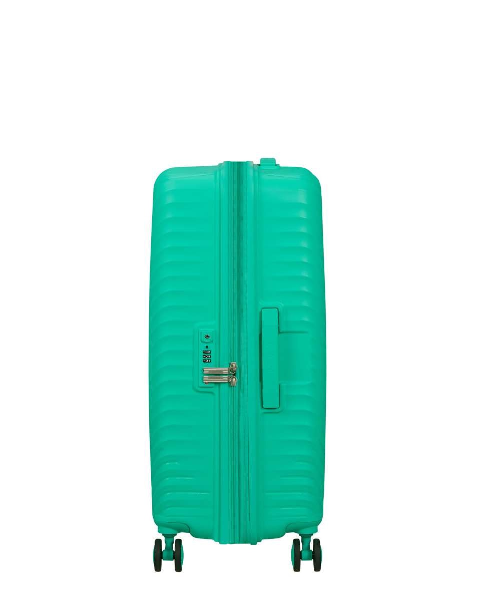 Mala de Viagem Média Diablast 68cm 4 Rodas Expansível Aqua Cyber 81L Verde Água-3