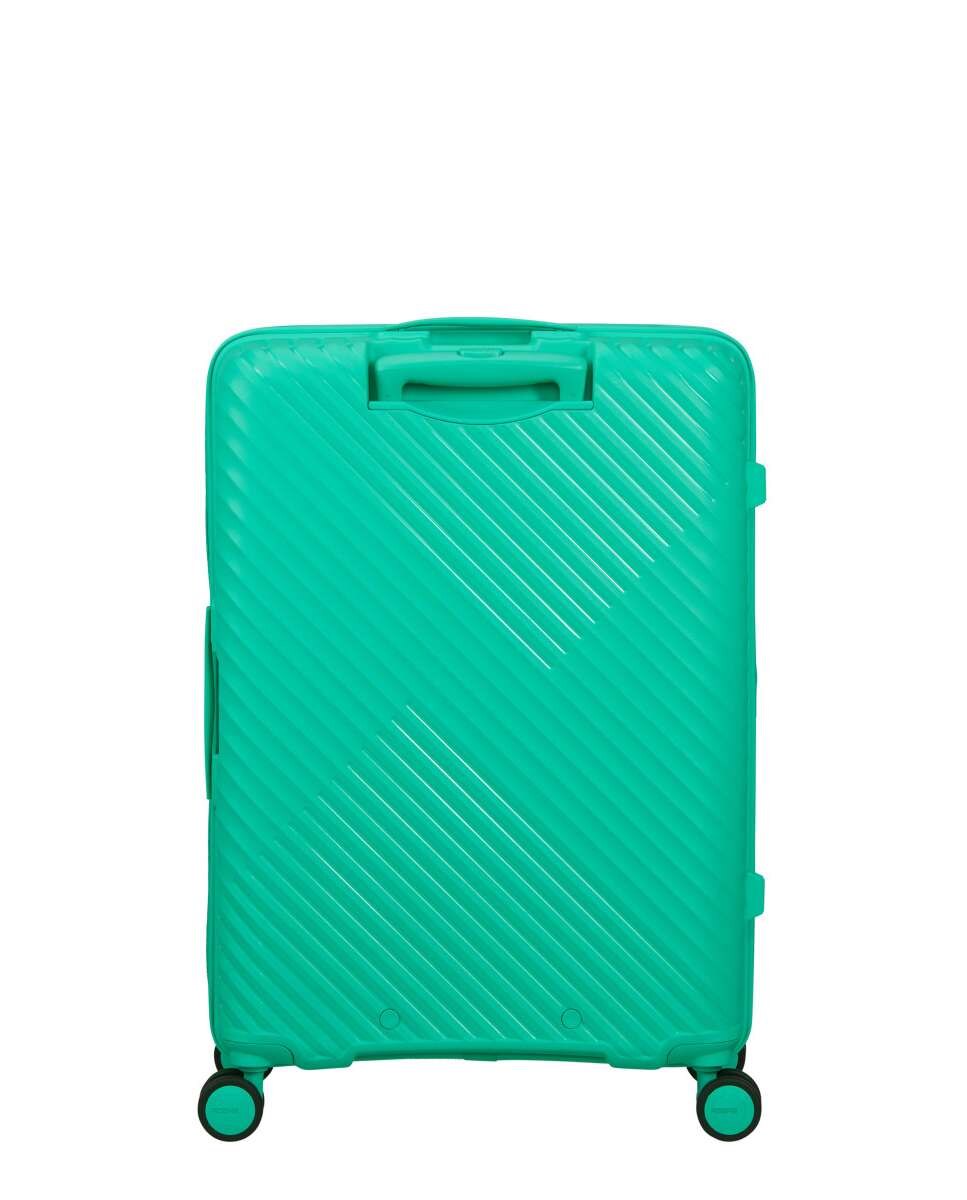 Mala de Viagem Média Diablast 68cm 4 Rodas Expansível Aqua Cyber 81L Verde Água-4