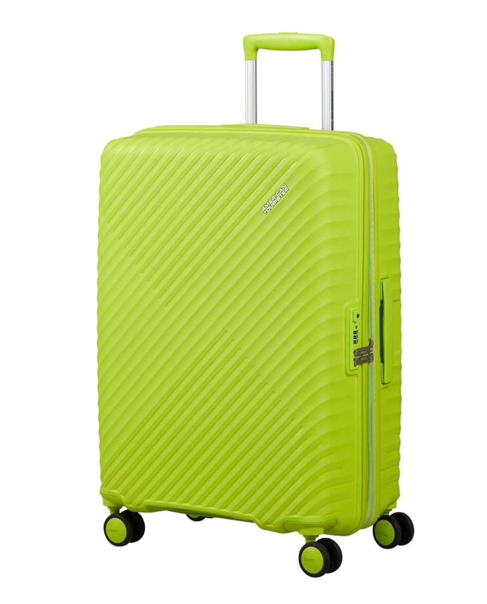 Mala de Viagem Média Diablast 68cm 4 Rodas Expansível Verde Lima 81L Verde Lima-1
