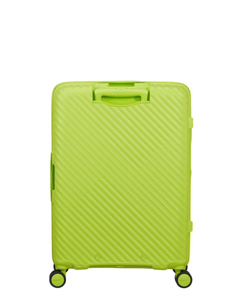 Mala de Viagem Média Diablast 68cm 4 Rodas Expansível Verde Lima 81L Verde Lima-4