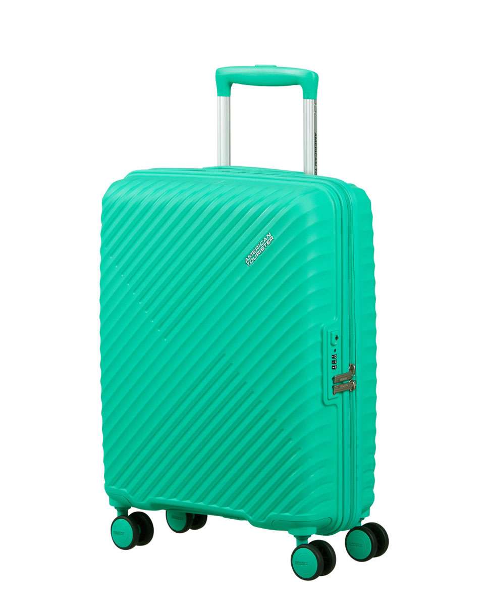 Mala de Cabine Diablast 55cm 4 Rodas Aqua Cyber 35L Verde Água-1