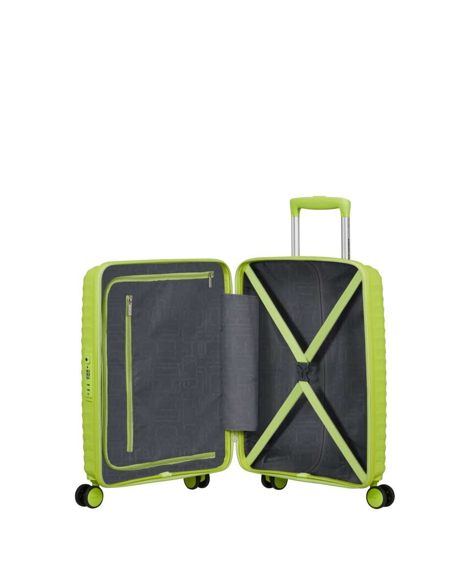 Mala de Cabine Diablast 55cm 4 Rodas Verde Lima 35L Verde Lima-2