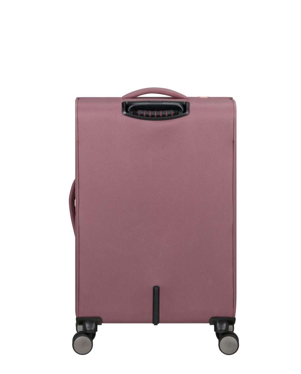 Mala de Viagem Média Wanderlite 68cm com 4 Rodas Expansível Malva Galáctica 73L Rosa-4