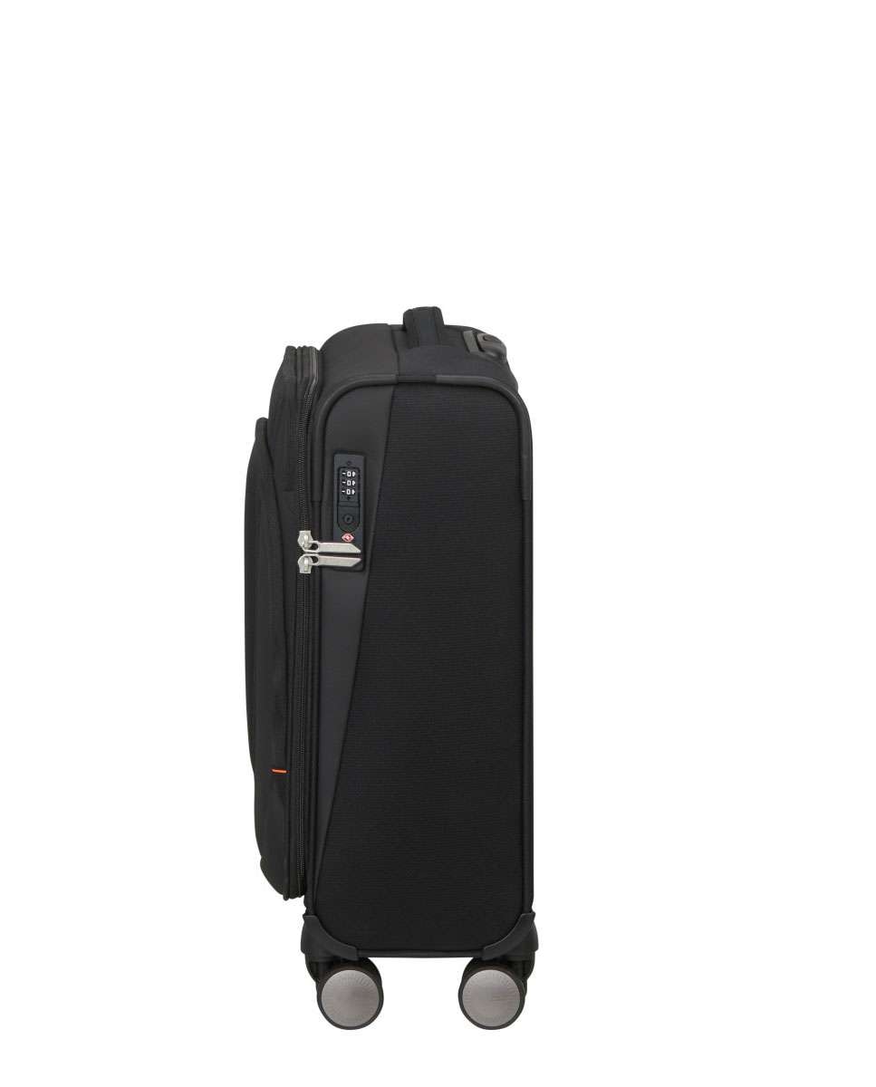 Mala de Cabine Wanderlite 55cm com 4 Rodas Preto 44L Preto-3