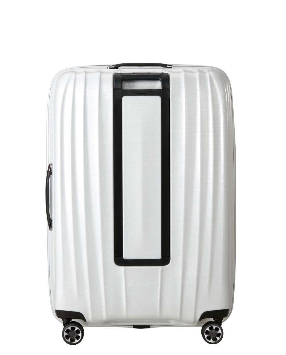Mala de Viagem Extragrande Nexis 82cm 4 rodas Expansível Branco Algodão 134L Branco-4