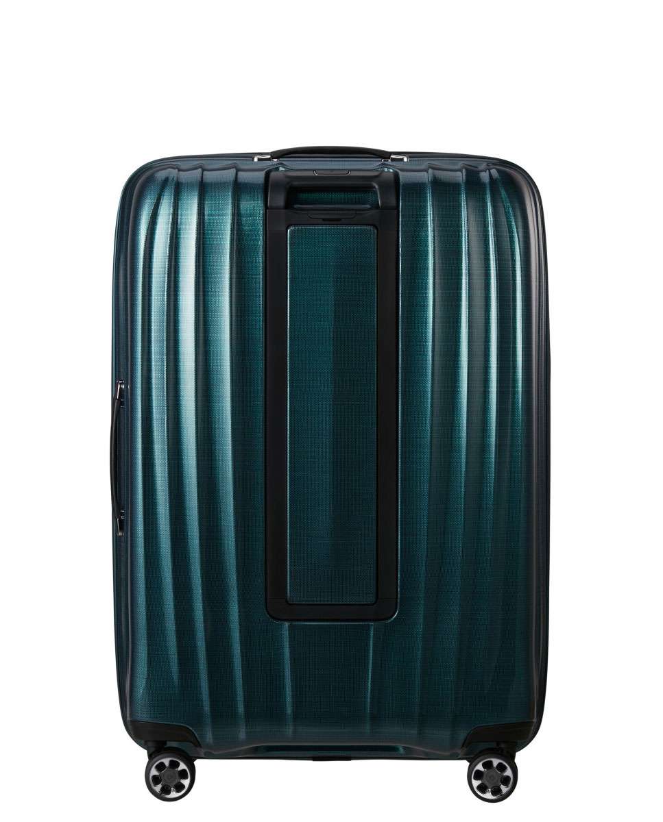 Mala de Viagem Extragrande Nexis 82cm 4 rodas Expansível Azul-Petróleo 134L Azul-4