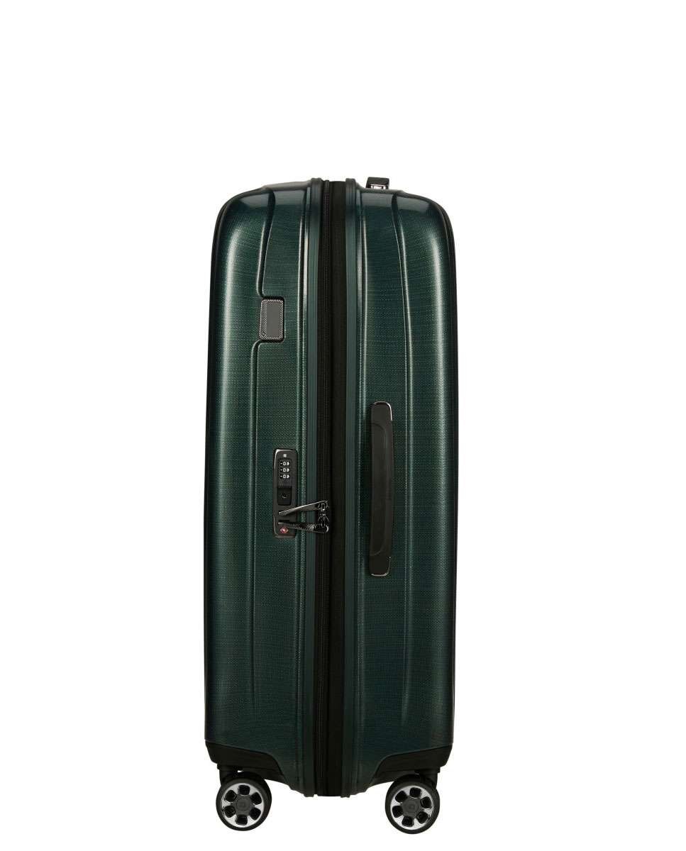Mala de Viagem Grande Nexis 76cm 4 rodas Expansível Verde Floresta 105L Verde-3