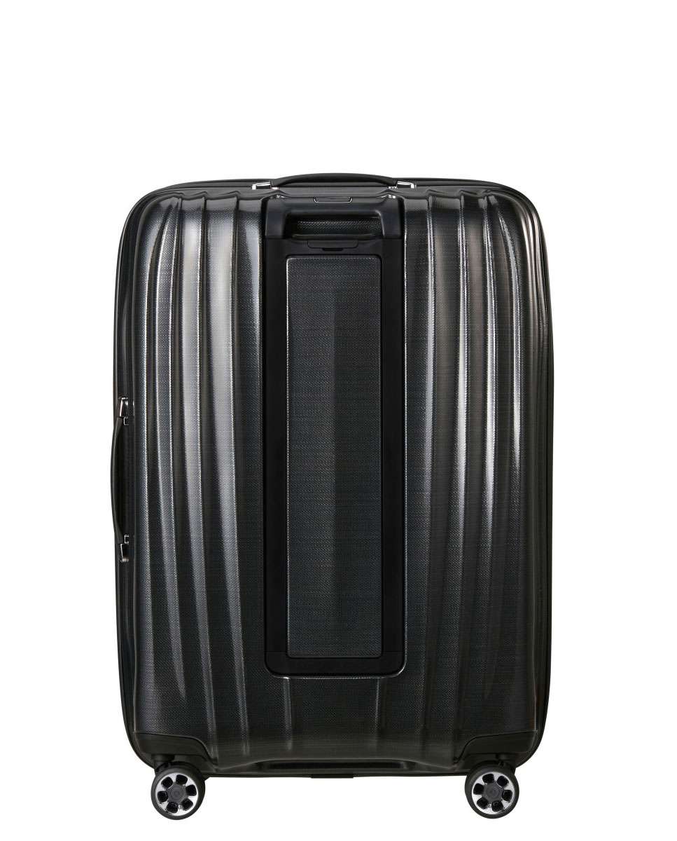 Mala de Viagem Grande Nexis 76cm 4 rodas Expansível Preto 105L Preto-4