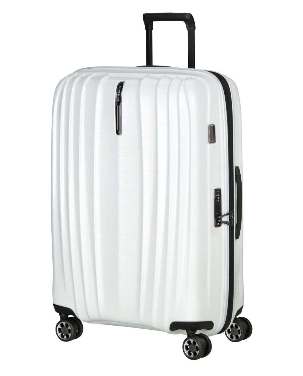 Imagem 0 de Mala de Viagem Grande Nexis 76cm 4 rodas Expansível Branco Algodão 105L