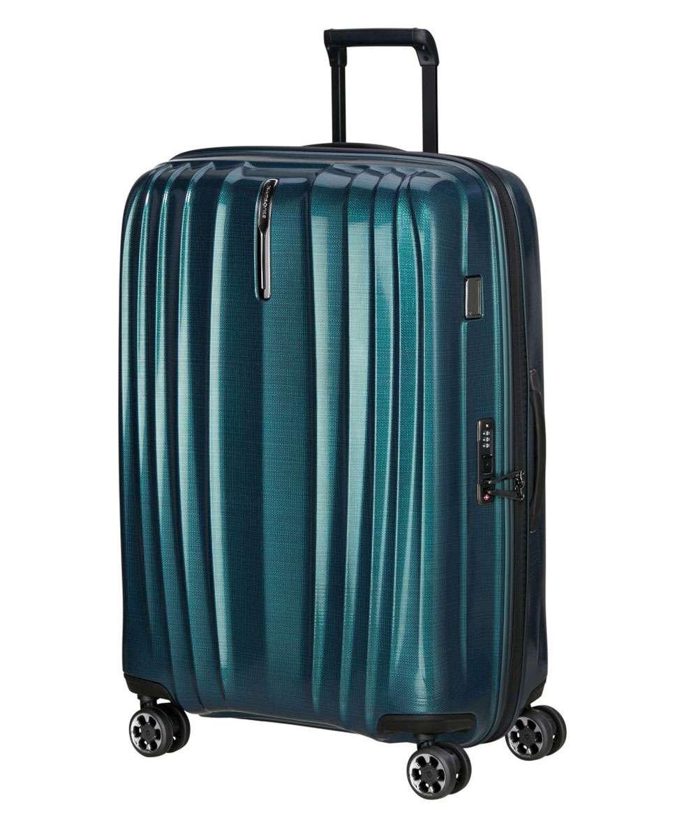 Imagem 0 de Mala de Viagem Grande Nexis 76cm 4 rodas Expansível Azul-Petróleo 105L