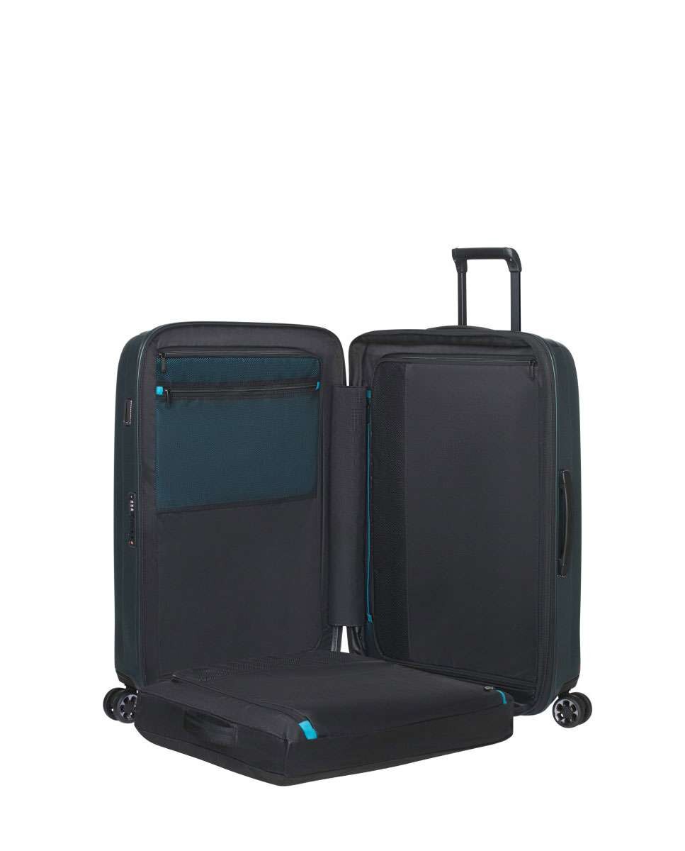 Mala de Viagem Média Nexis 70cm 4 rodas Expansível Verde Floresta 82L Verde-3