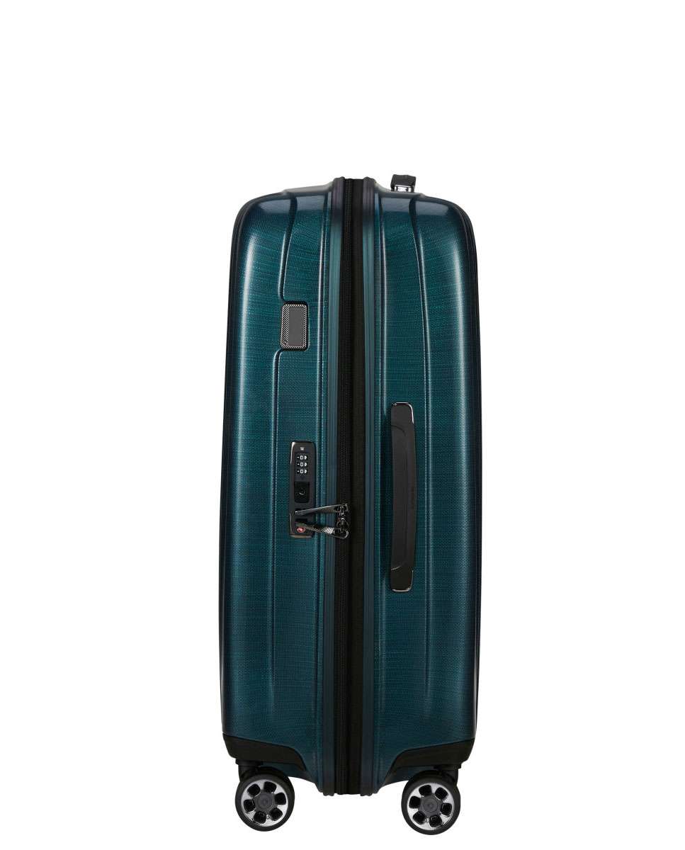 Mala de Viagem Média Nexis 70cm 4 rodas Expansível Azul-Petróleo 82L Azul-2