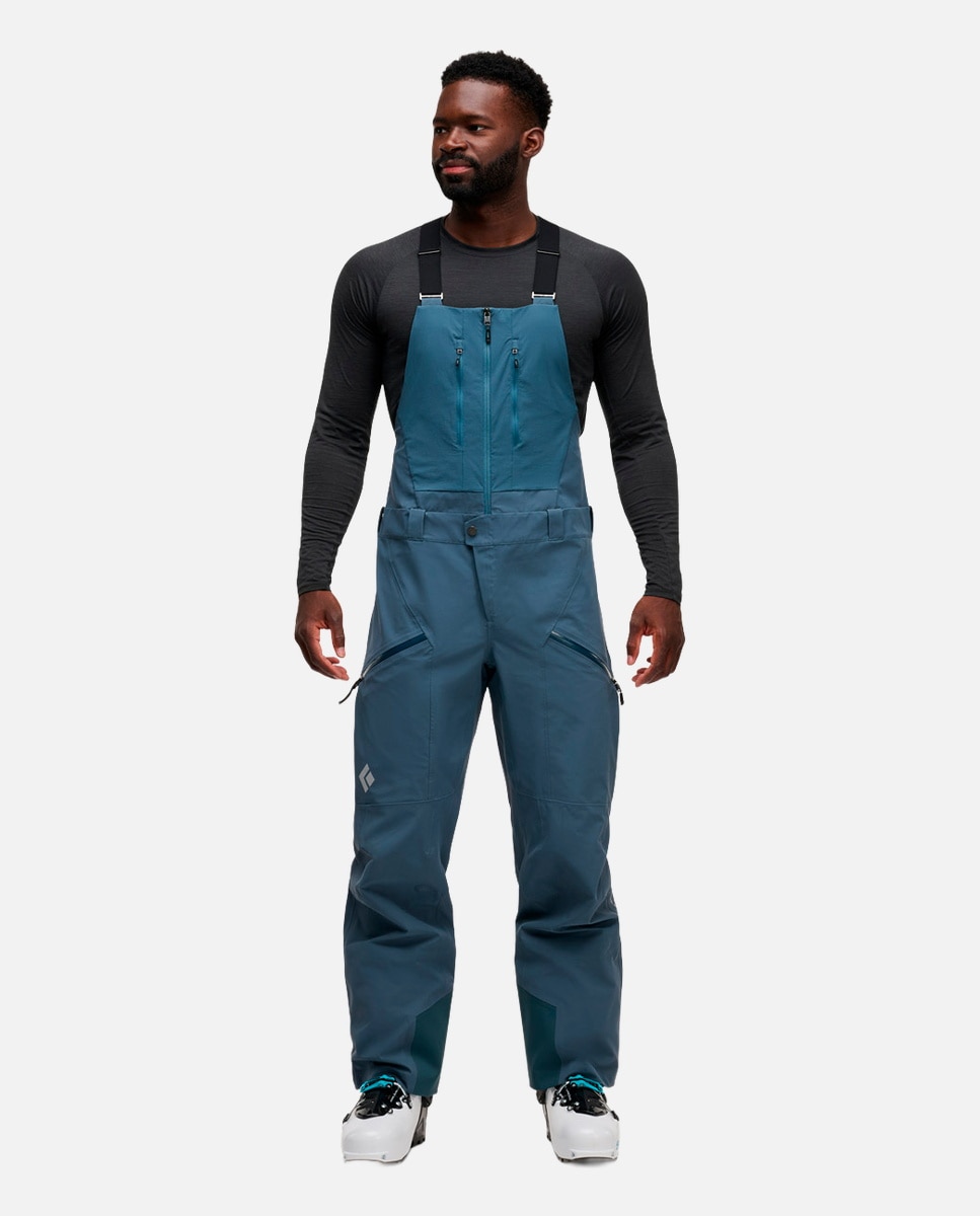 Calças de Ski Recon Stretch Bibs Black Diamond Azul-3