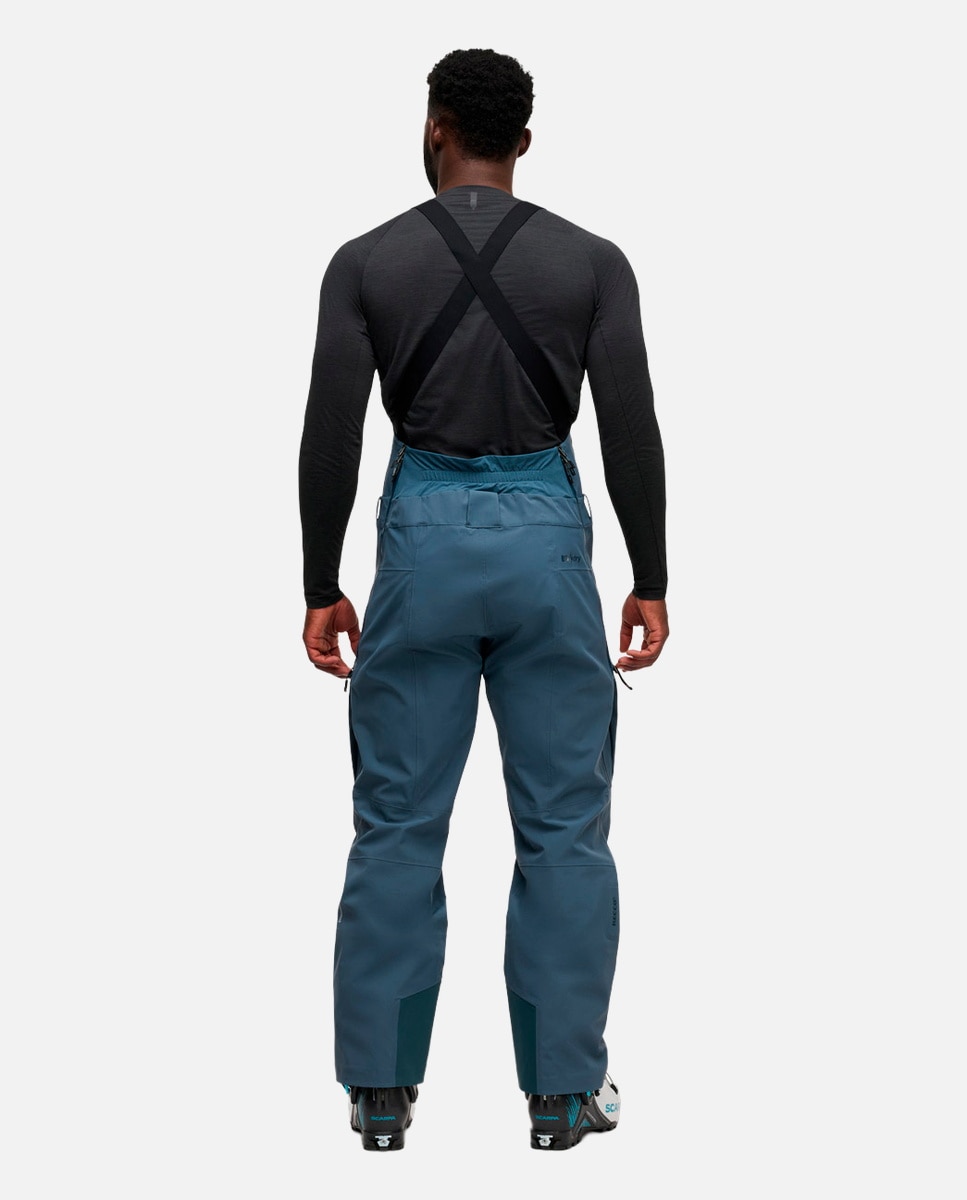Calças de Ski Recon Stretch Bibs Black Diamond Azul-4