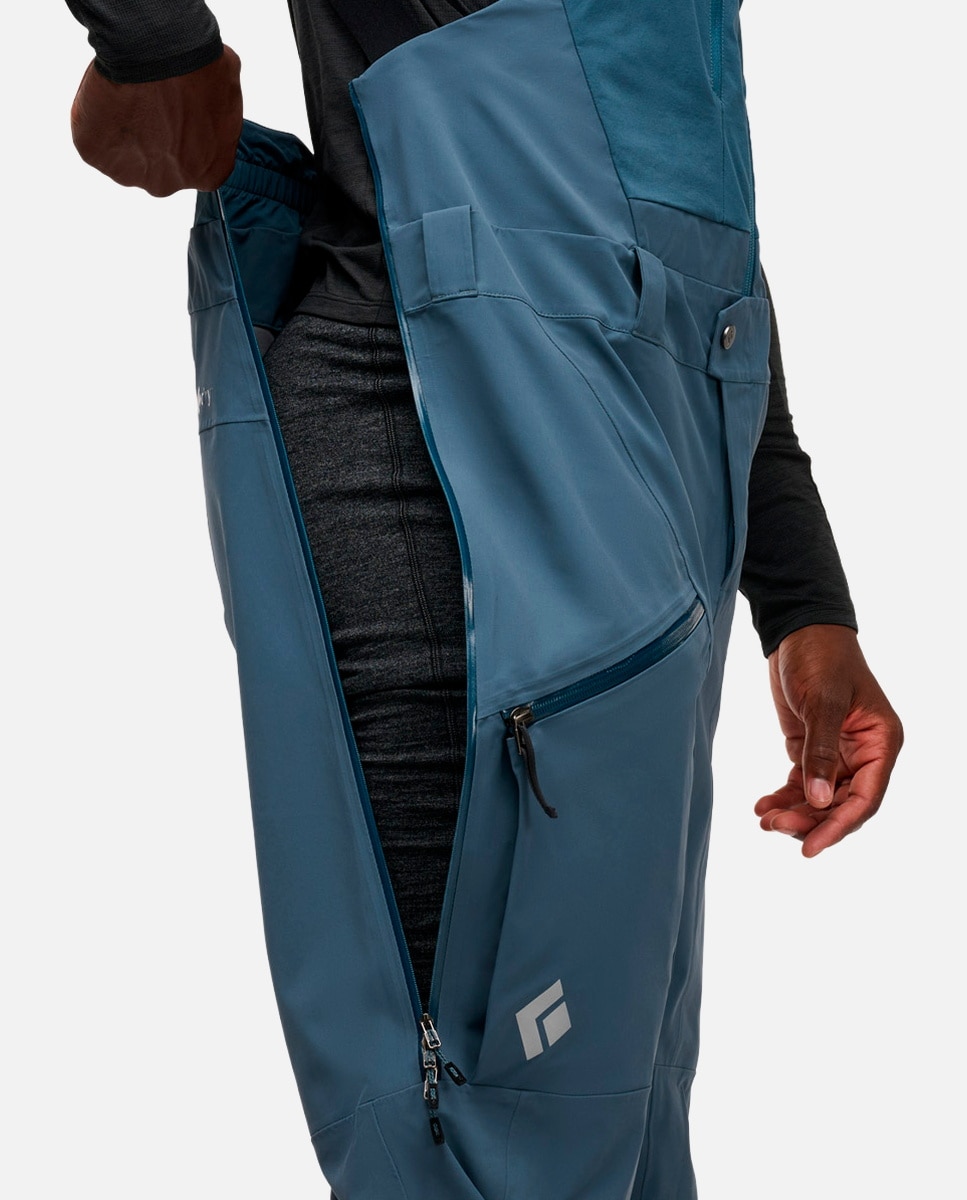 Calças de Ski Recon Stretch Bibs Black Diamond Azul-7