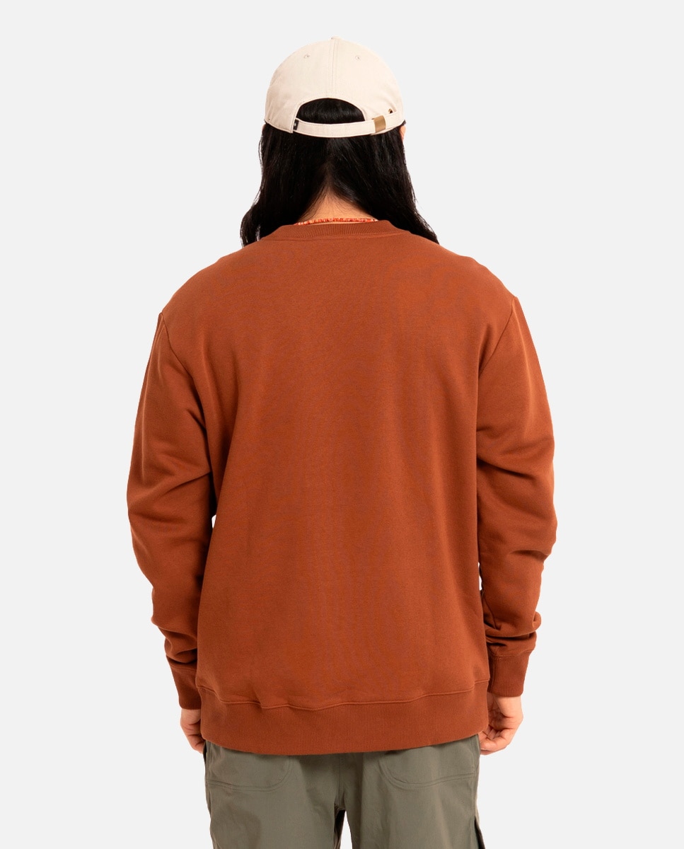 Sweatshirt de Ski Mini Stacked Crewneck Black Diamond Castanho-2