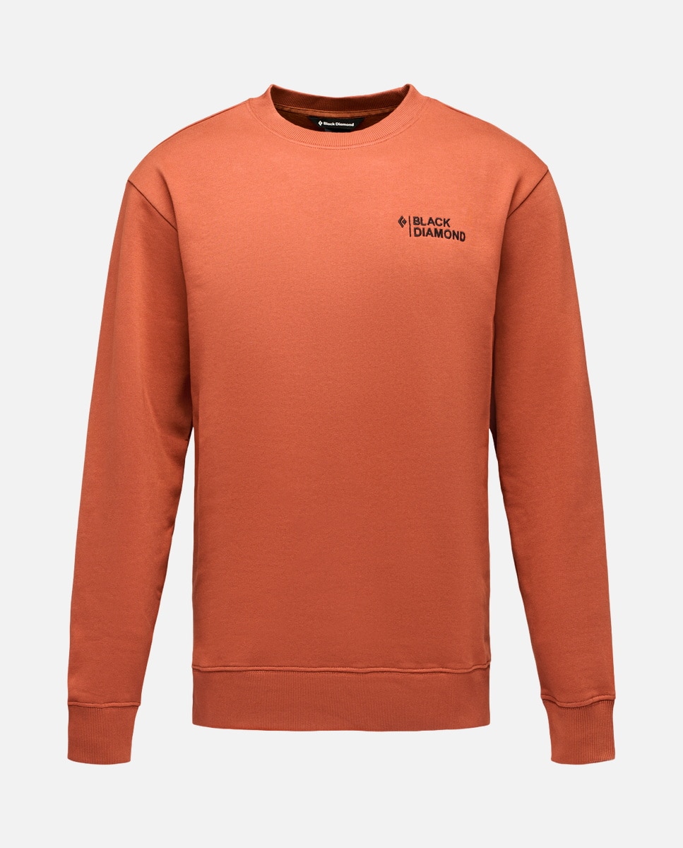 Sweatshirt de Ski Mini Stacked Crewneck Black Diamond Castanho-5