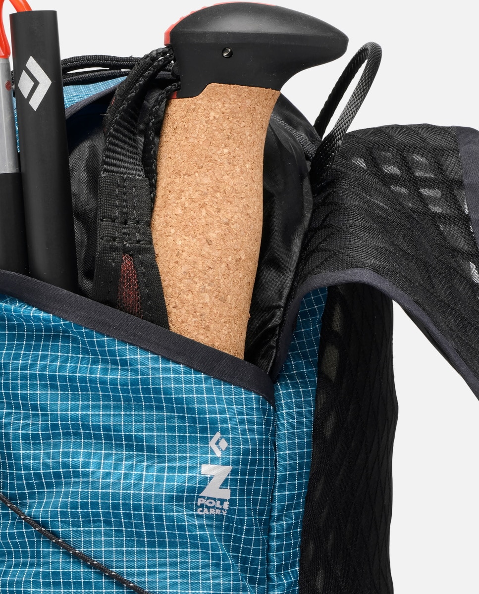 Boné de Trail Running Distance 8 Backpack Black Diamond Azul-4