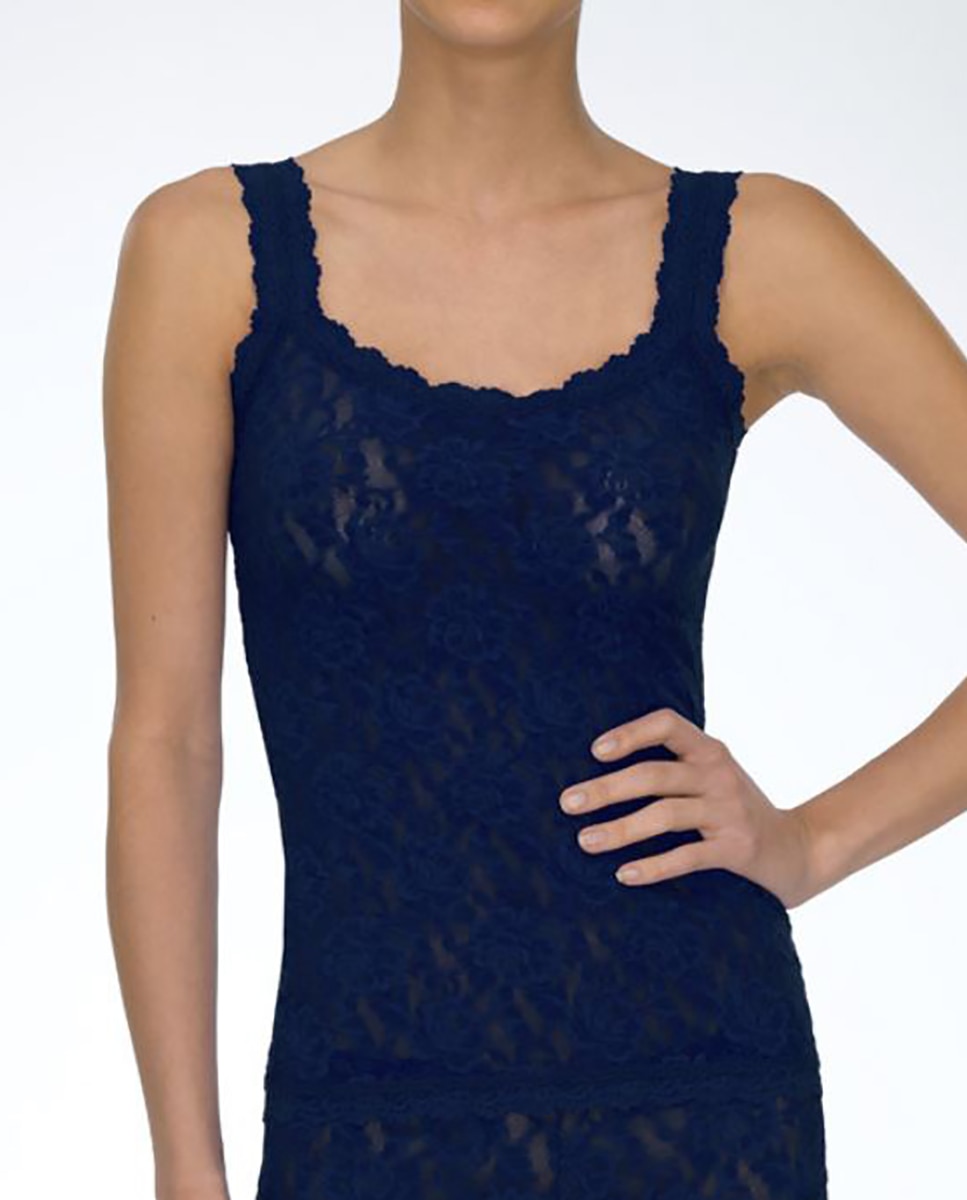 Imagem 0 de T-shirt Interior de Alça Larga com Renda