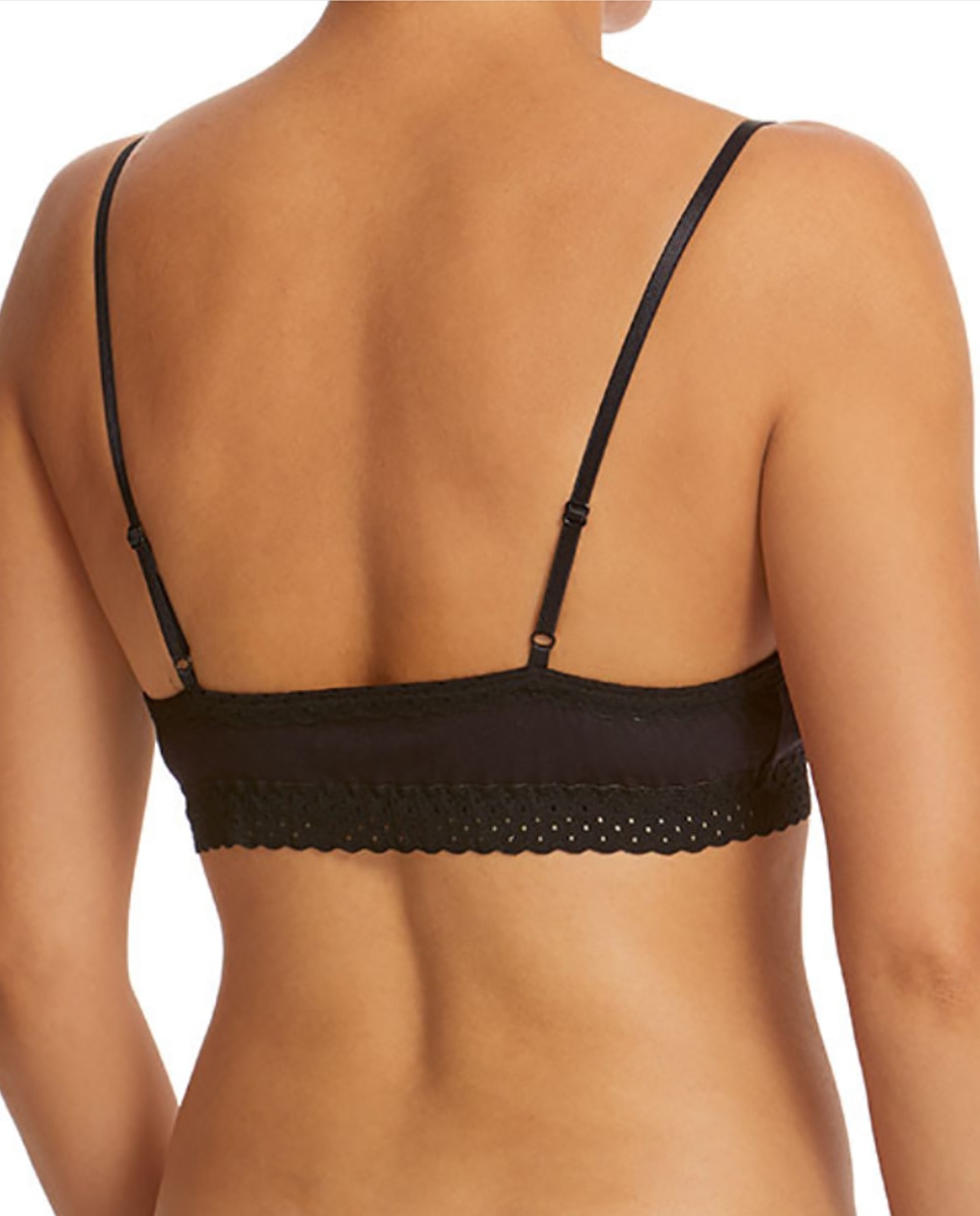 Bralette de Algodão com Renda Preto-2