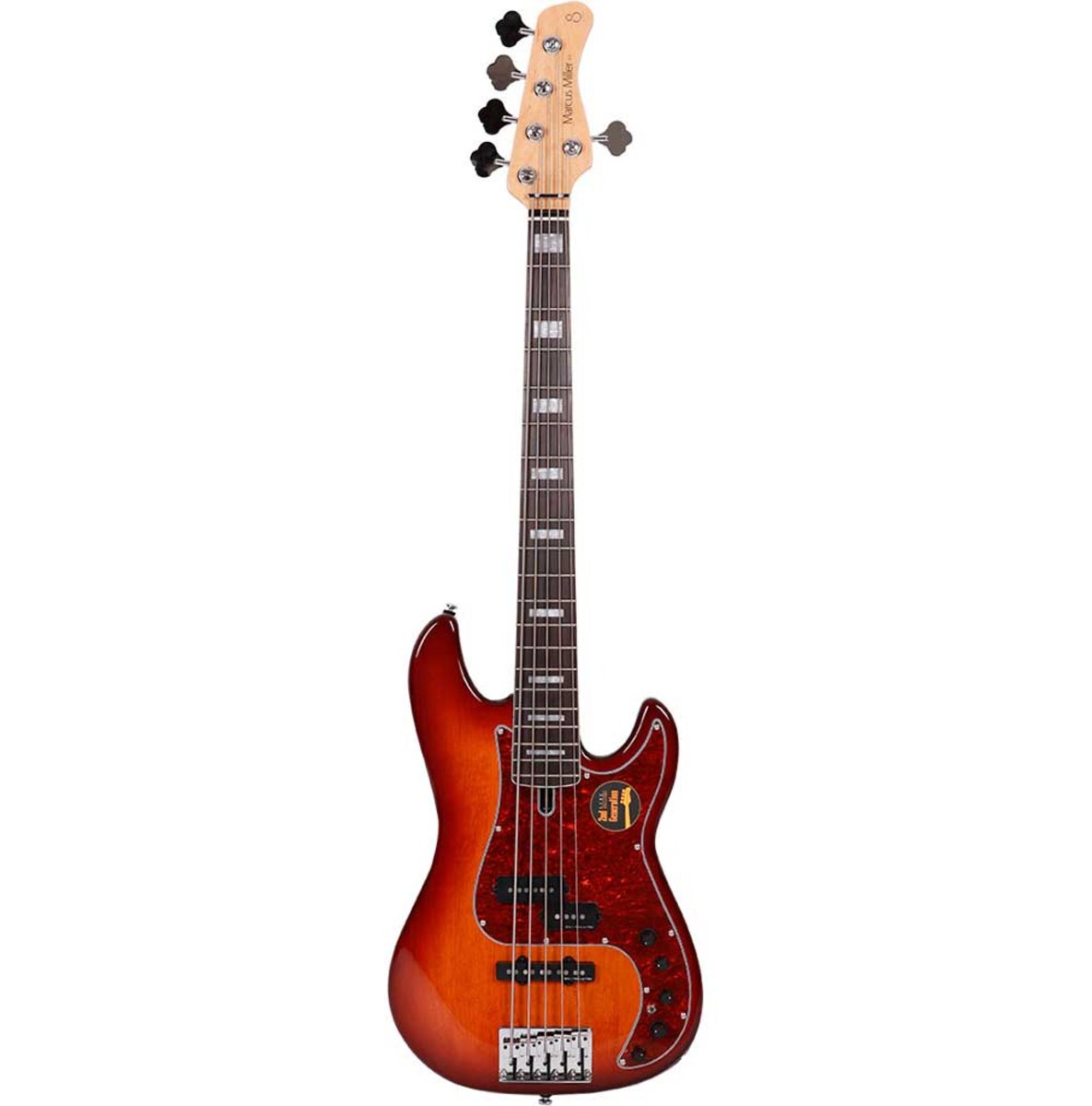 Baixo de 5 cordas Marcus Miller P7 Alder-5 (2ª Geração) TS Tobacco Sunburst Castanho-1