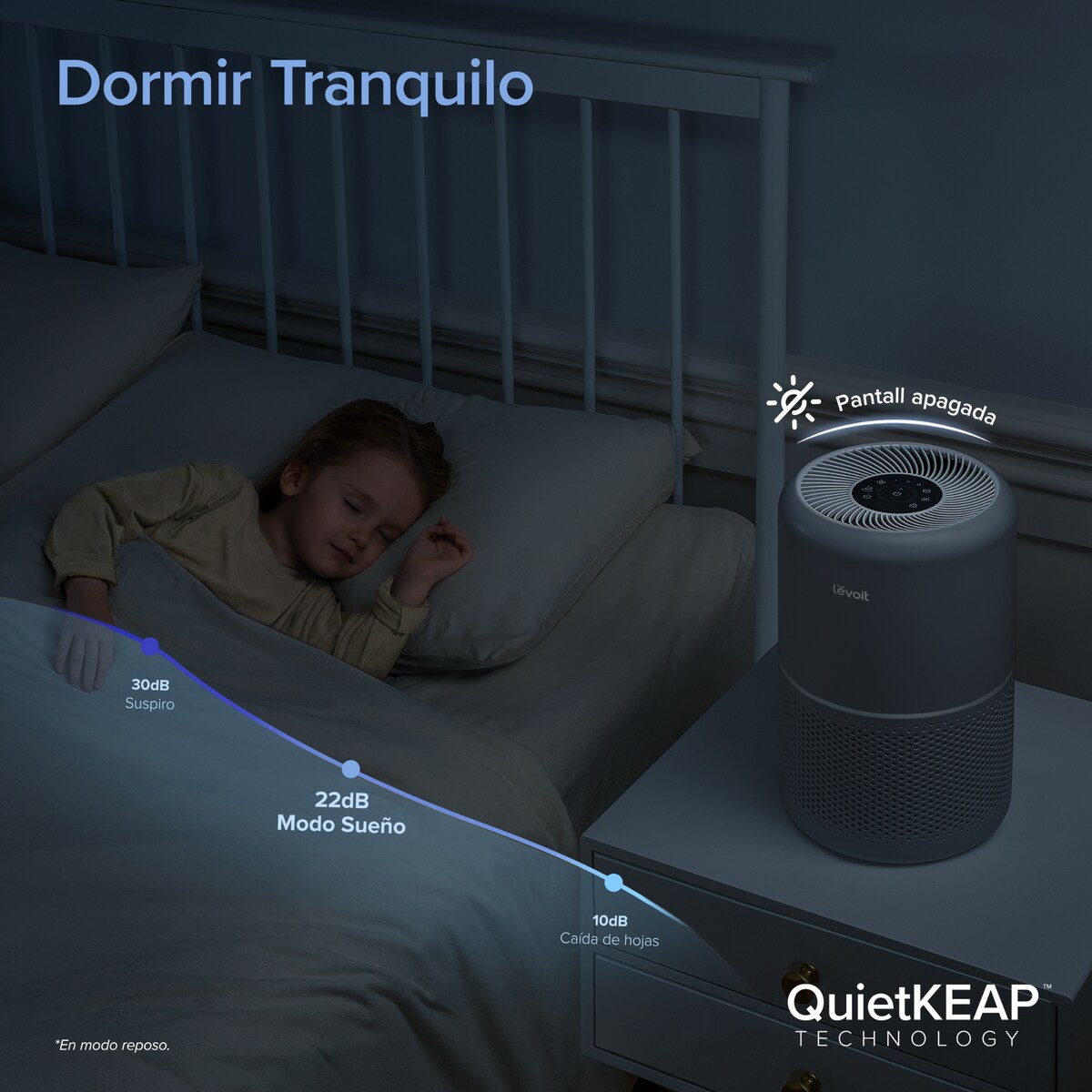 Purificador silencioso Levoit Core 300S Pro Cinzento-5