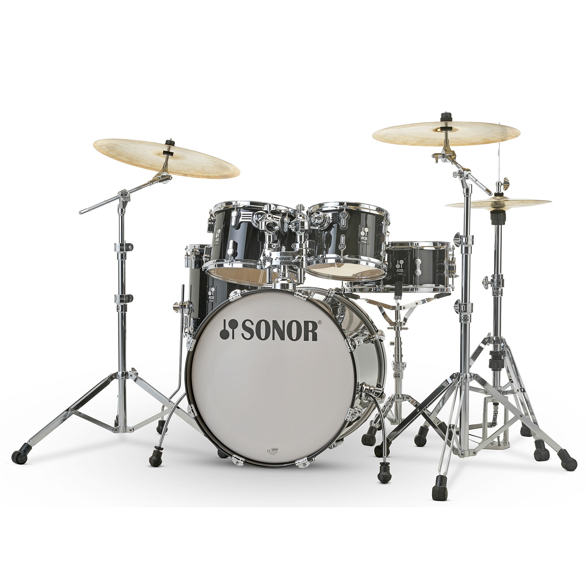 Imagem 0 de Conjunto de bateria Sonor Set AQ2 Stage Transparent Black