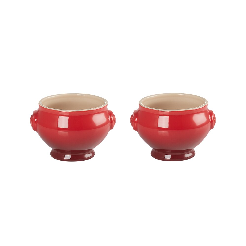 Set 2 sopeiras de cerâmica de grés Le Creuset Cereja-2