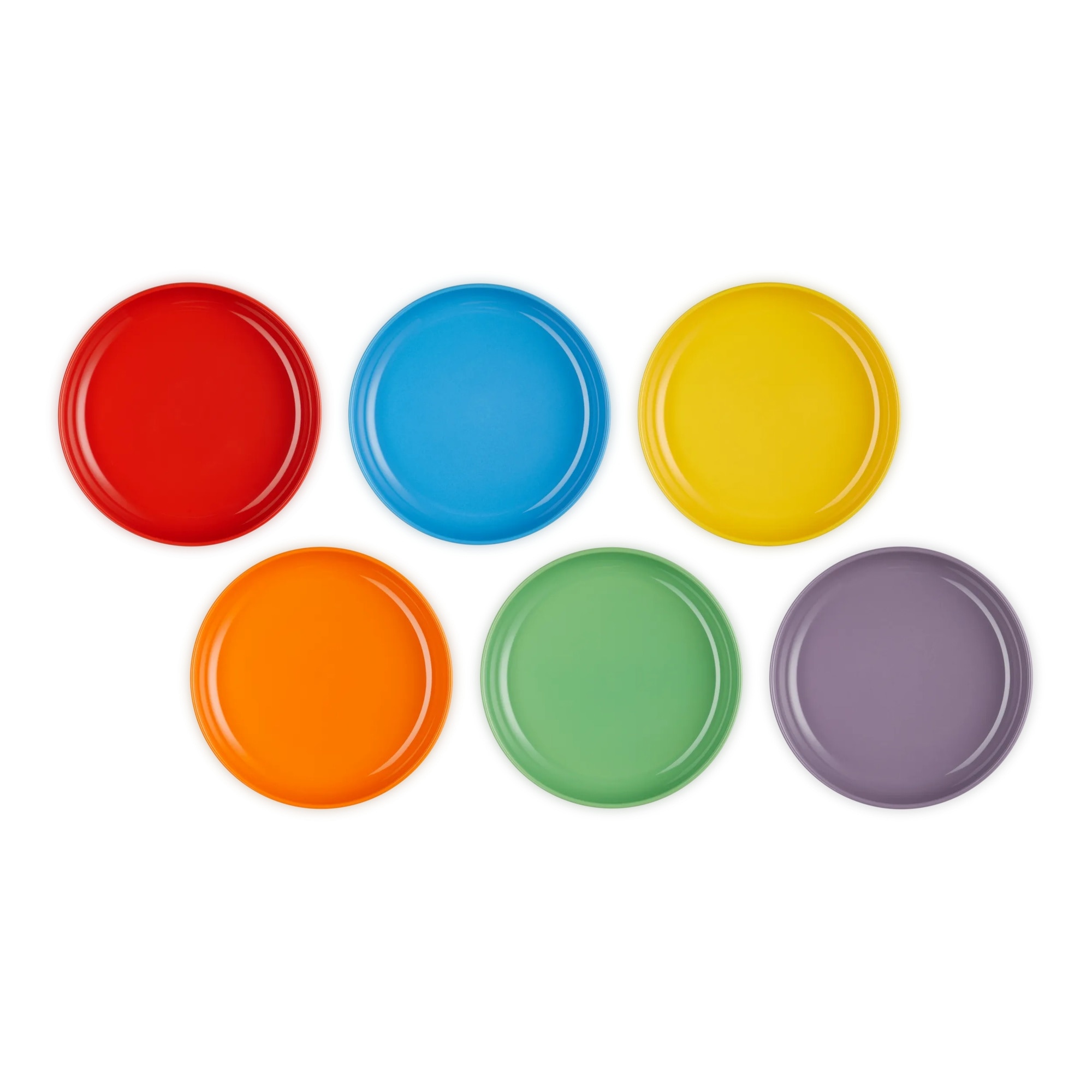 Imagem 0 de Set 6 Pratos Hondos Coupé Arcoiris Le Creuset