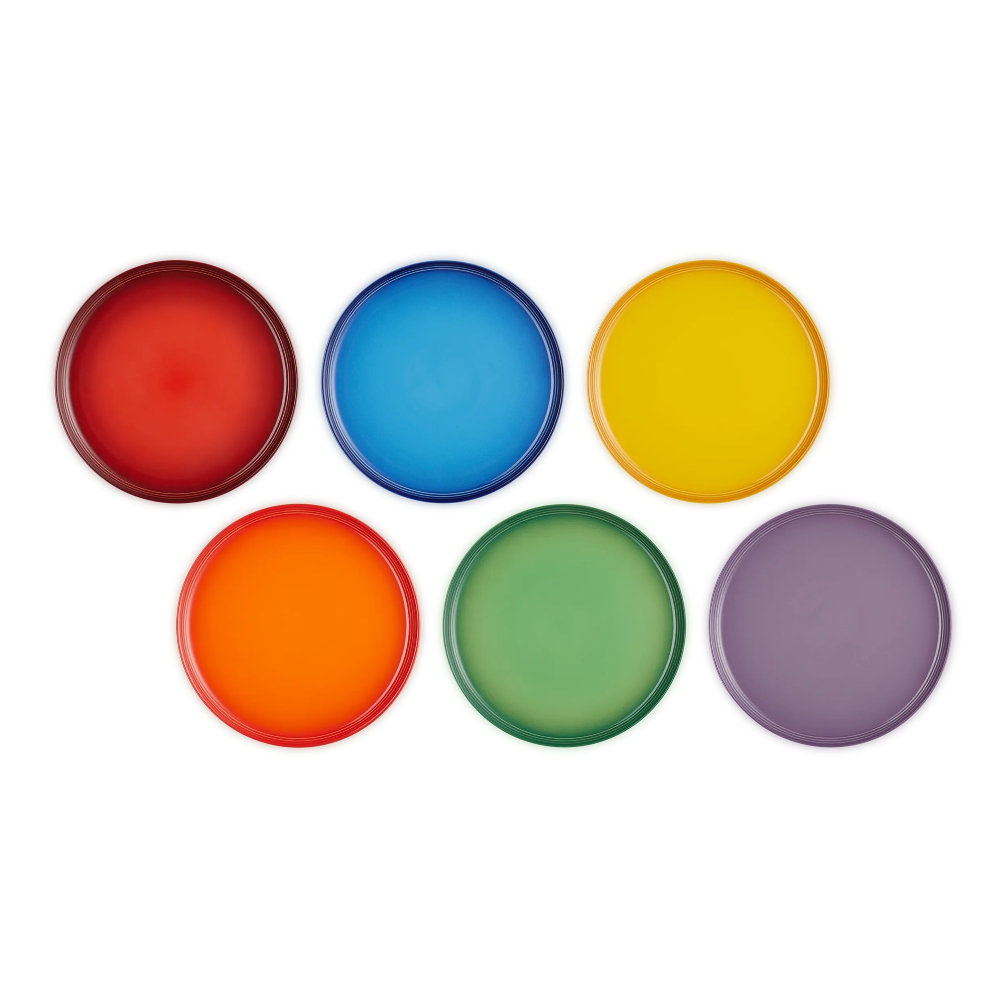 Set de 6 Pratos Coupé Arcoiris Le Creuset Multicolor-1