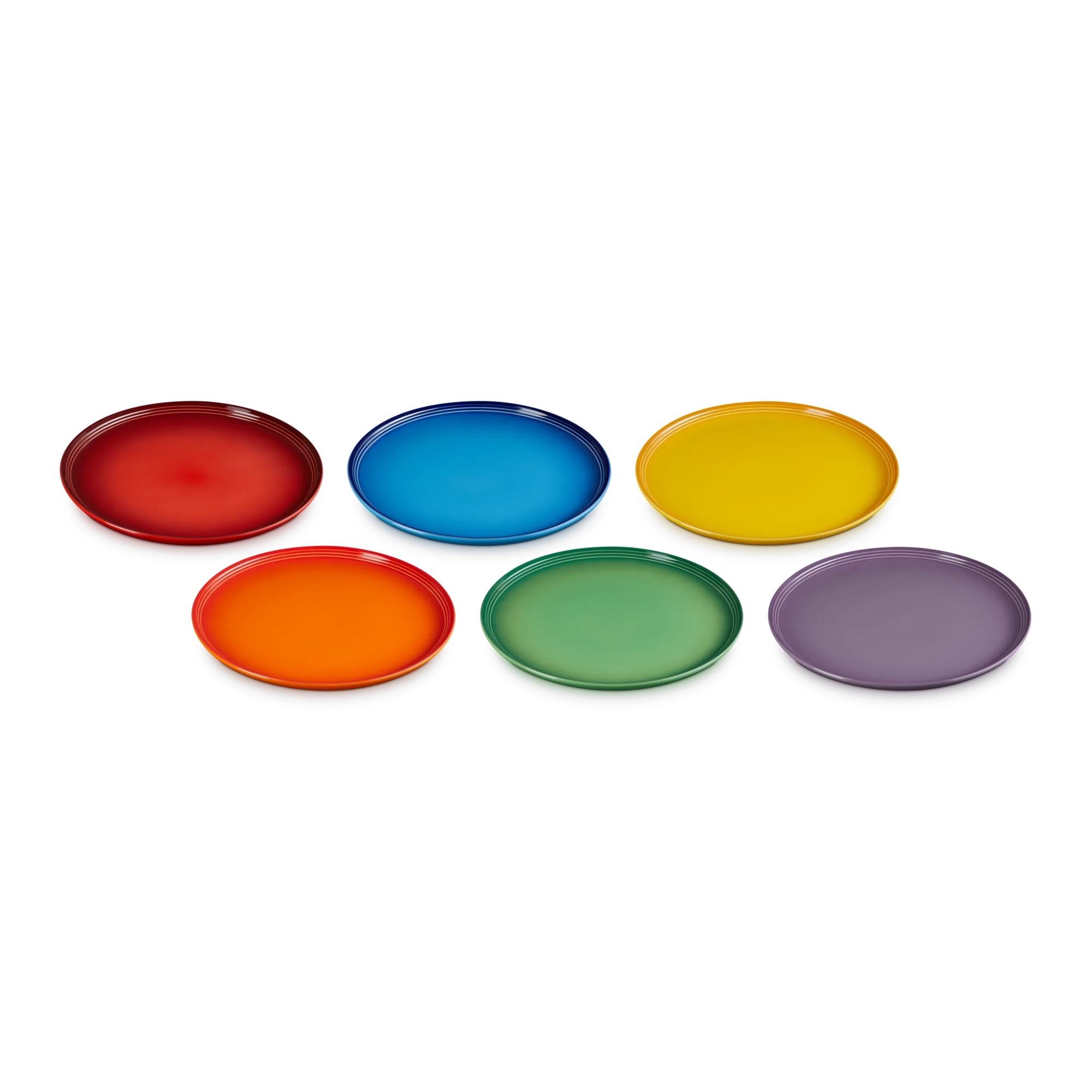 Set de 6 Pratos Coupé Arcoiris Le Creuset Multicolor-3