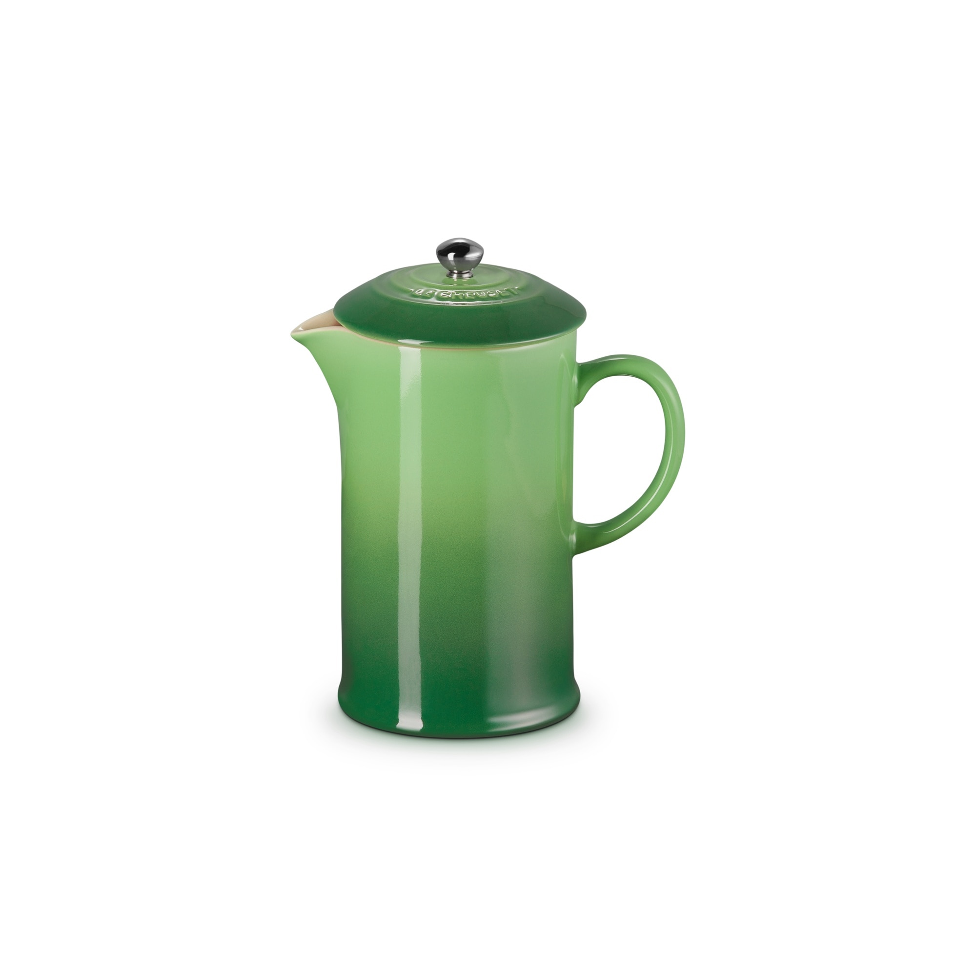 Cafeteira de prensa de cerâmica de grés Le Creuset Verde-1