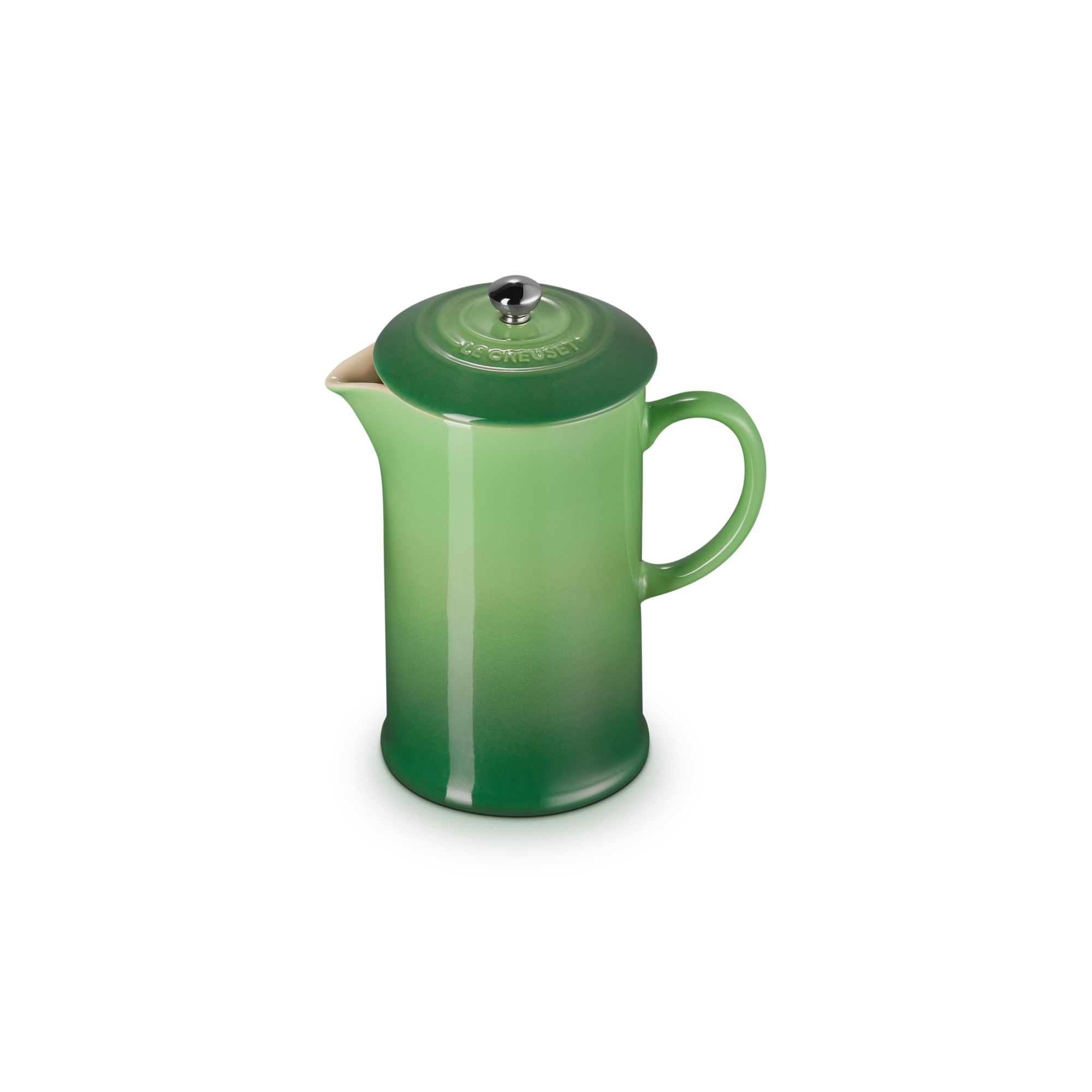 Cafeteira de prensa de cerâmica de grés Le Creuset Verde-2