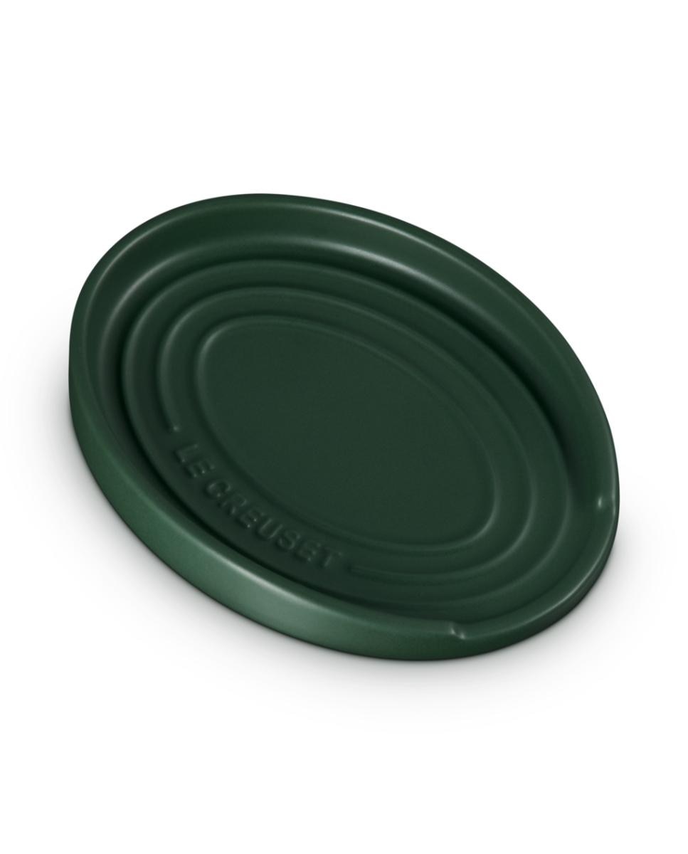 Repousa colher oval Le Creuset Verde-escuro-2