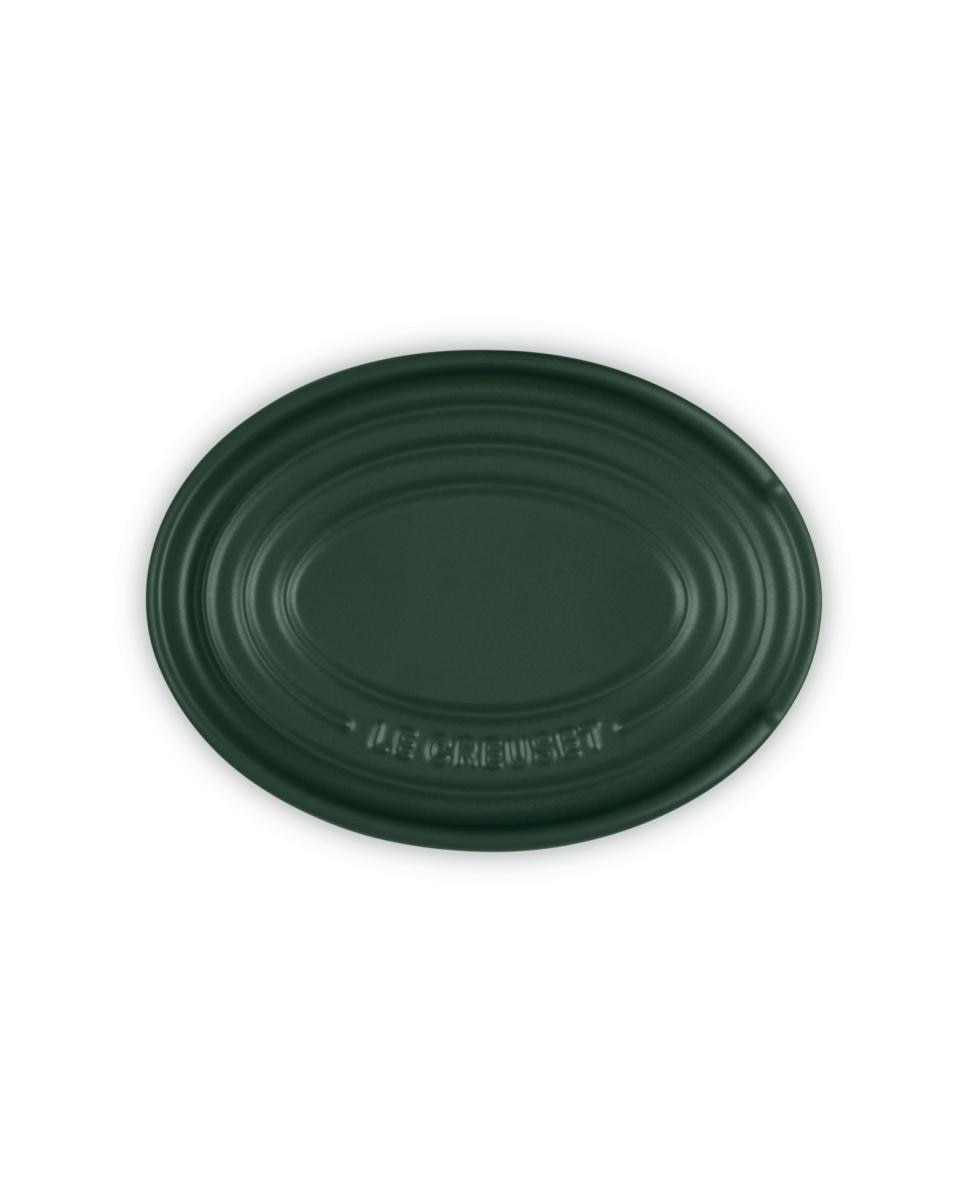 Repousa colher oval  Le Creuset Verde-escuro-3
