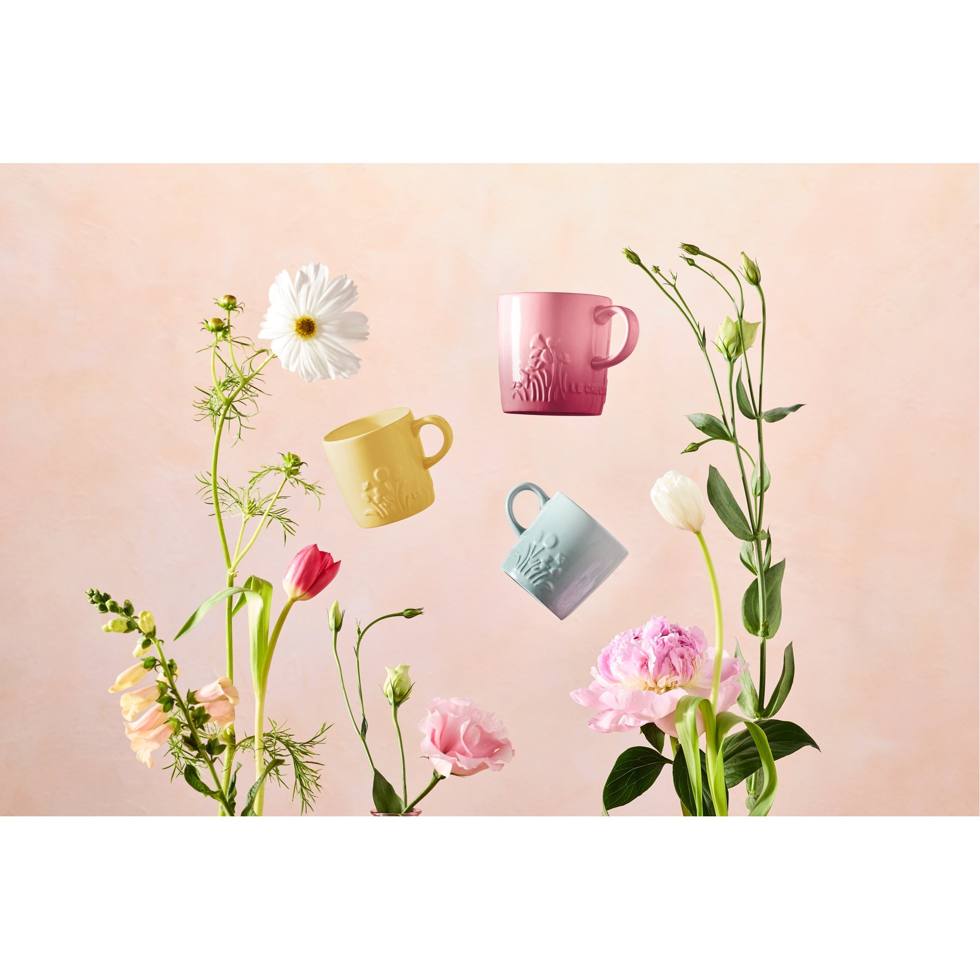 Chávena de pequeno-almoço Garden Le Creuset Rosa-4